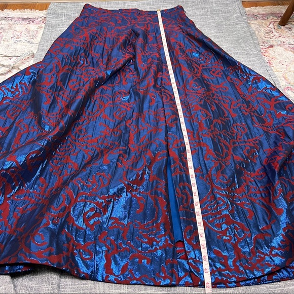 Anthropologie Blue and Red Maxi Skirt - Picture 12 of 15